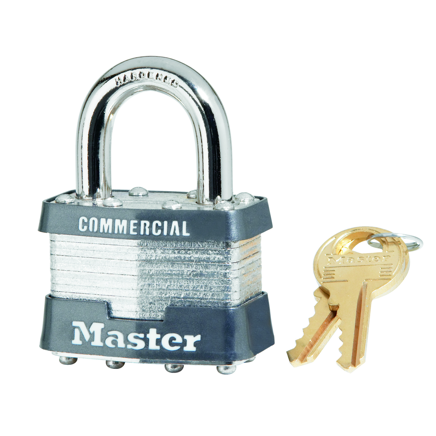Master Lock 1-5/16 in. H X 1-3/4 in. W X 7/8 in. L Steel 4-Pin Cylinder Padlock Keyed Alike - Jamoozus