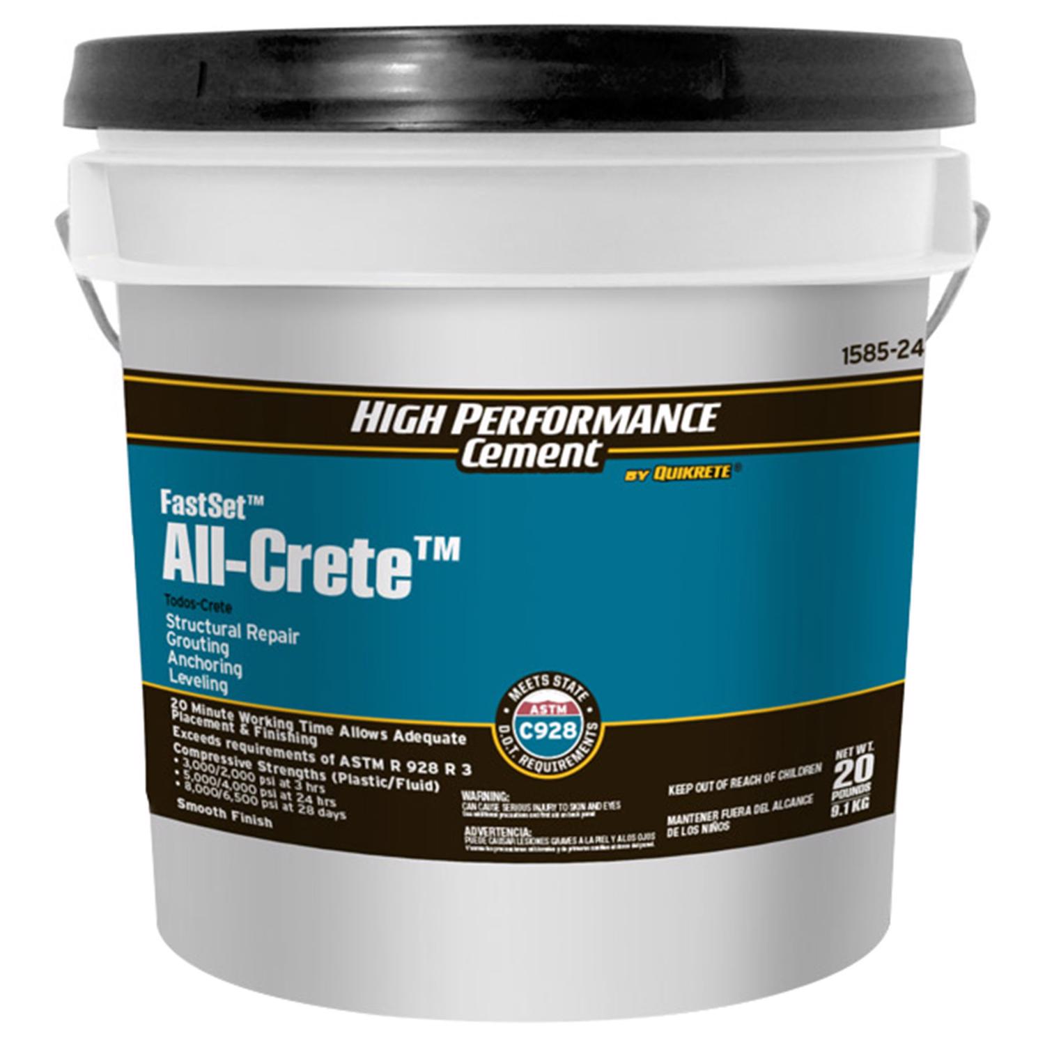 Quikrete FastSet All-Crete Anchoring Cement 20 lb - Jamoozus