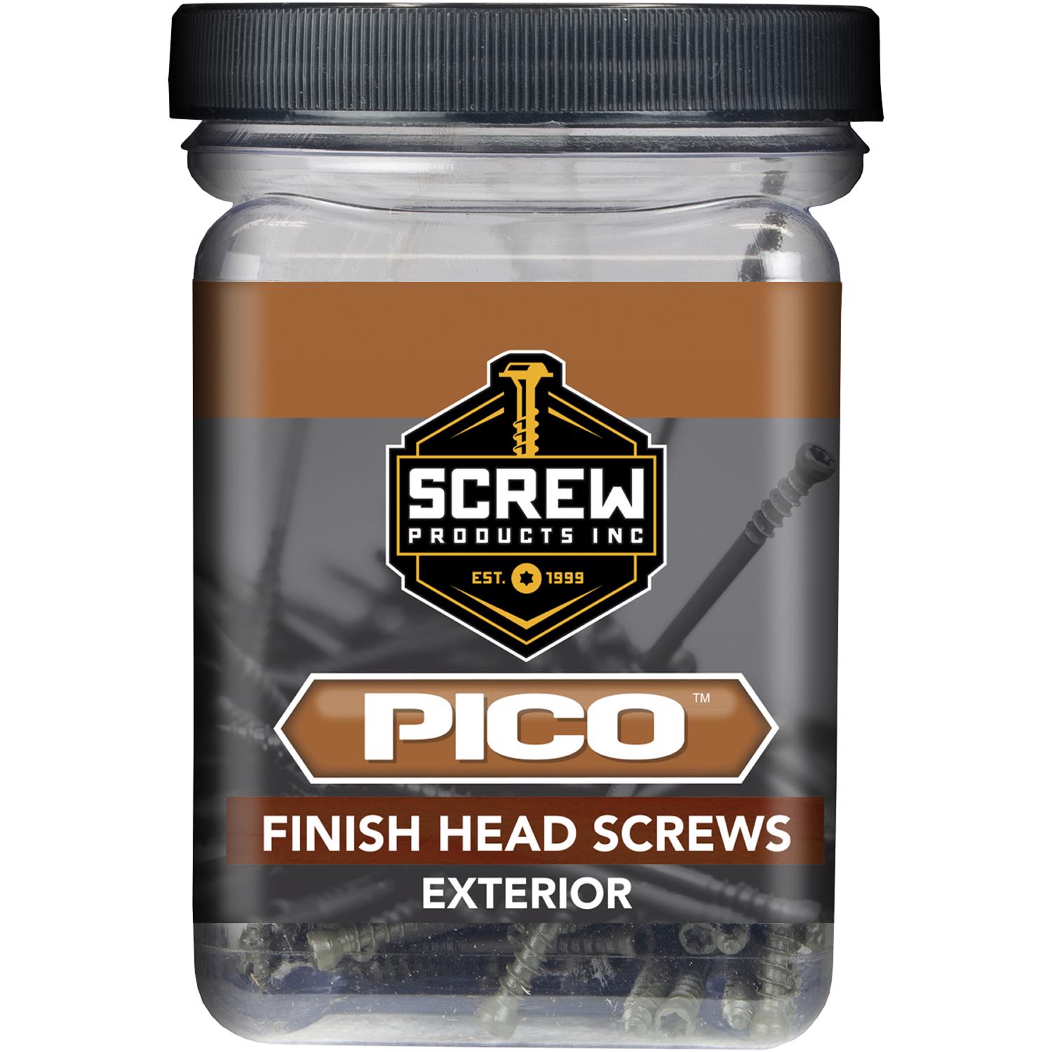 Screw Products PICO No. 8 X 2-1/2 in. L Star E-Coat Wood Screws 1 lb 130 pk - Jamoozus