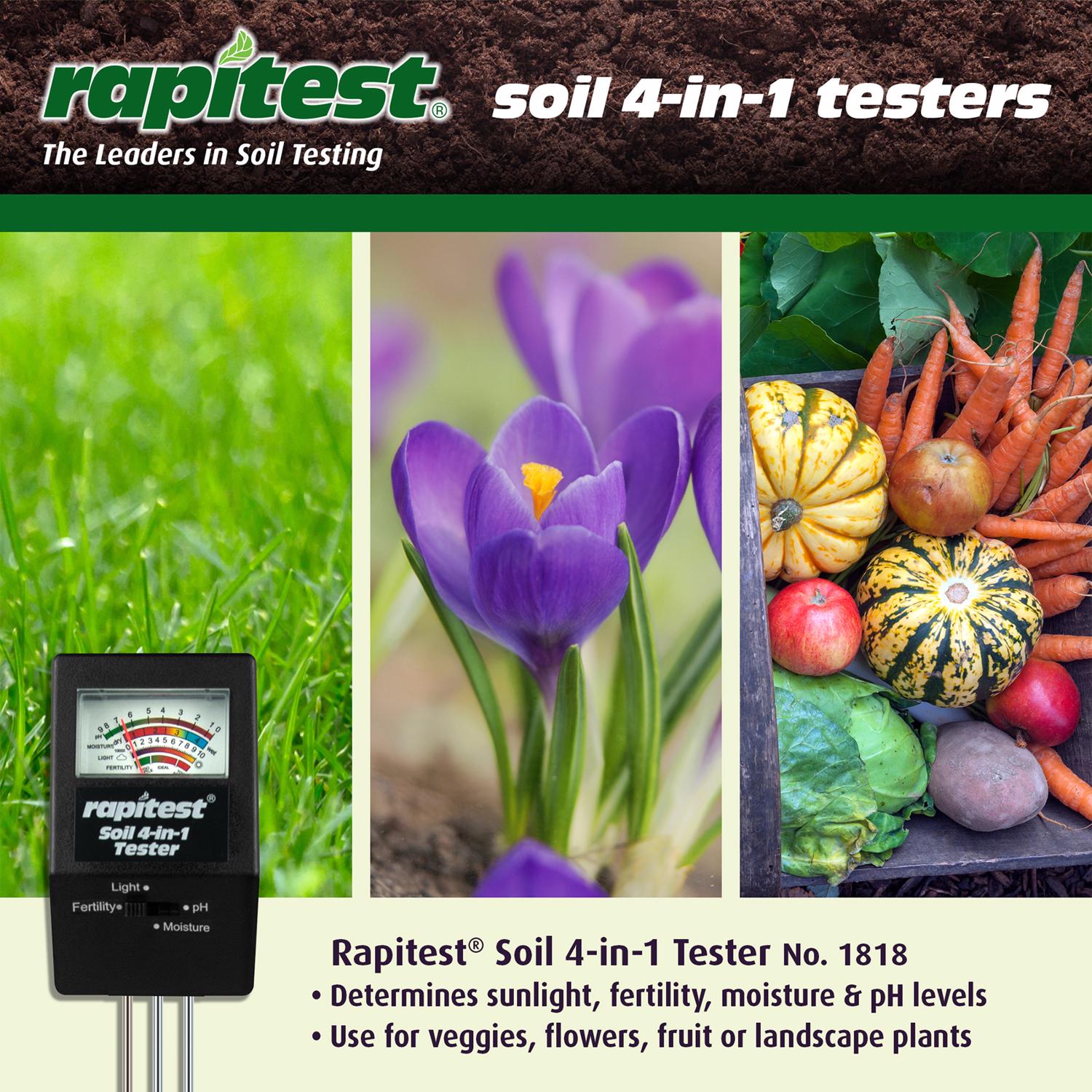 Luster Leaf Rapitest Soil Tester 1 pk - Jamoozus