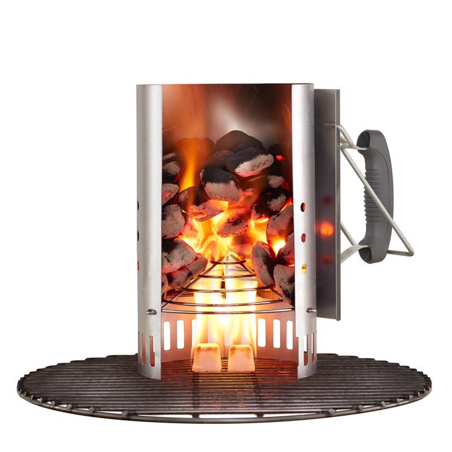 Weber Steel Chimney Starter 12.7 in. L X 8.1 in. W For Weber - Jamoozus