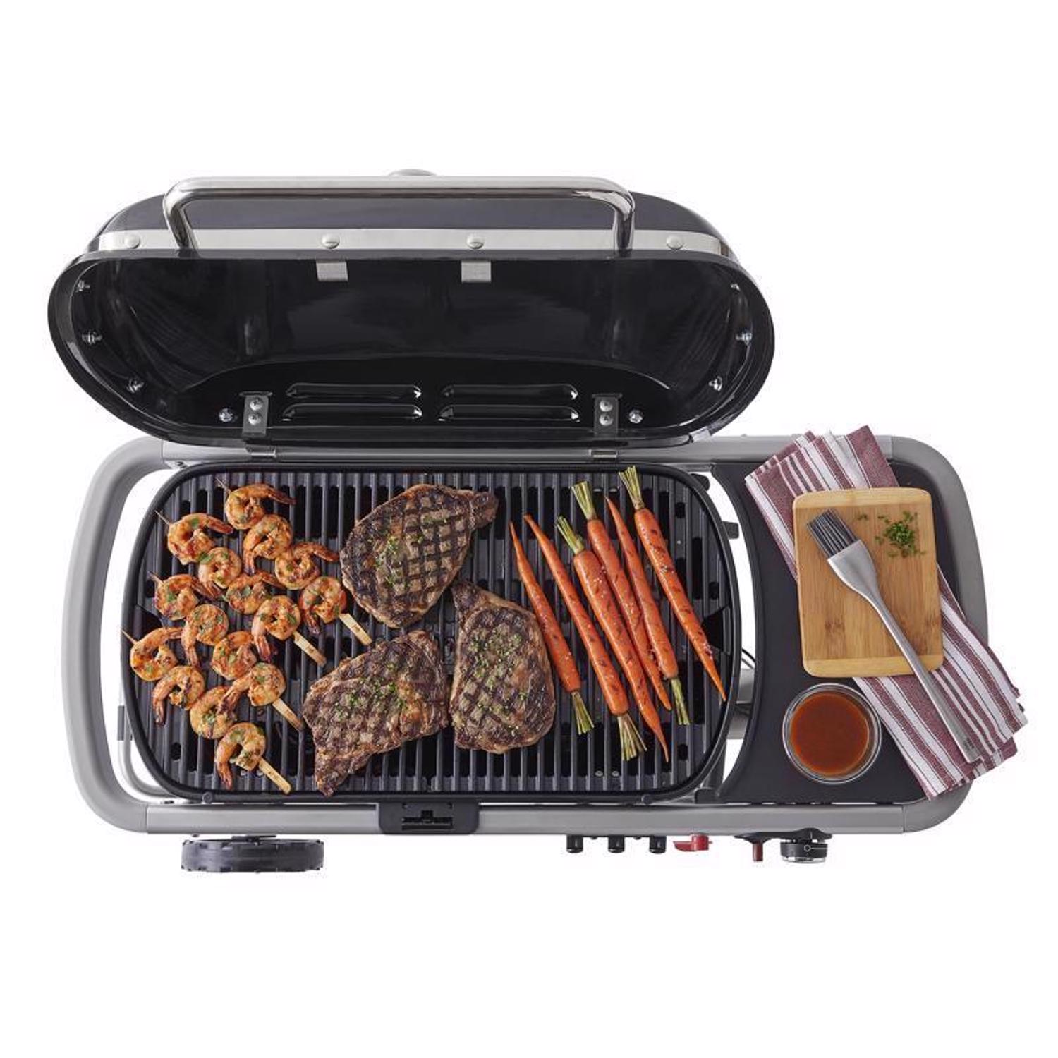 Weber Traveler 1 Burner Liquid Propane Portable Grill Black - Jamoozus