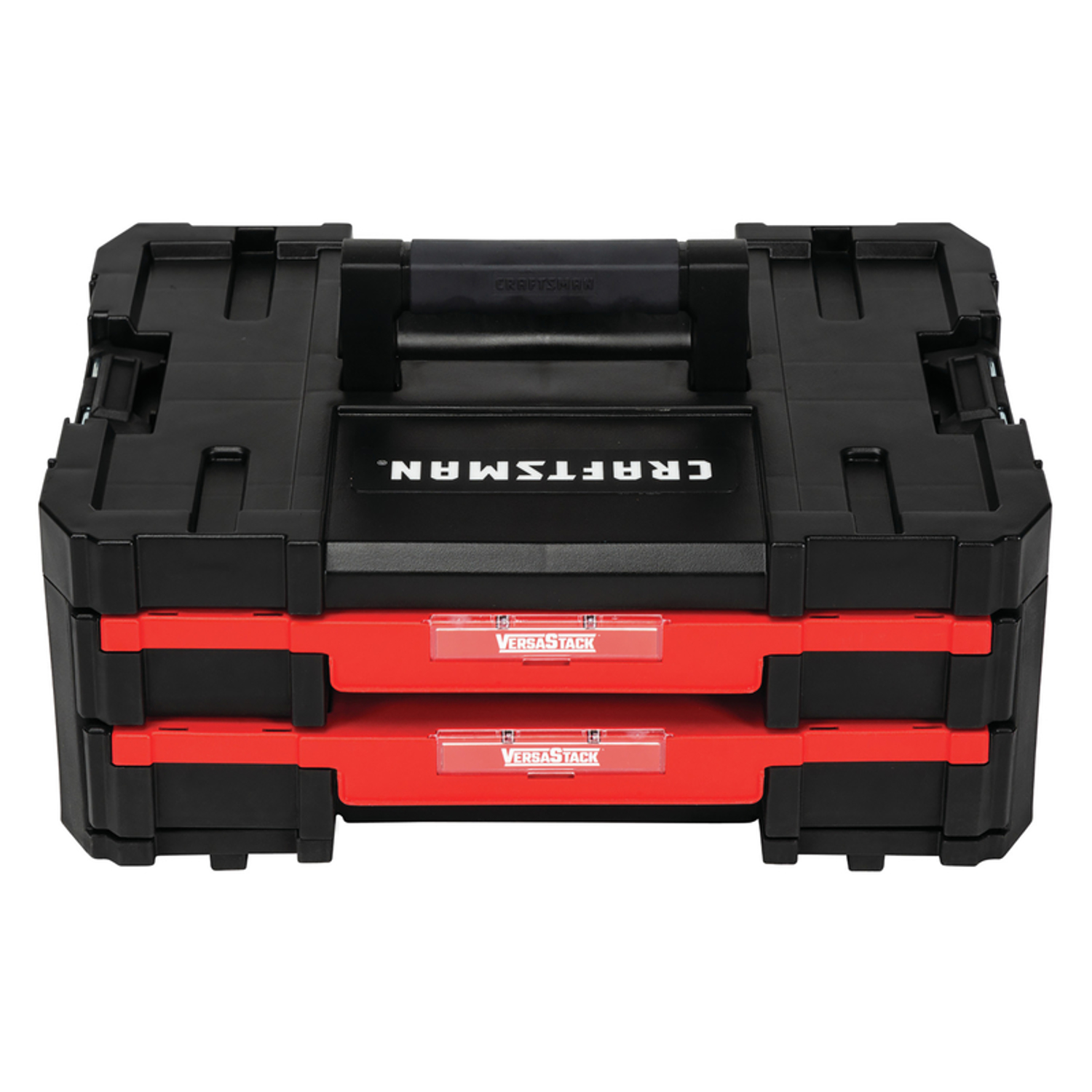 Craftsman VERSASTACK 17 in. 2-Drawer Tool Box 488 cu in Black/Red - Jamoozus