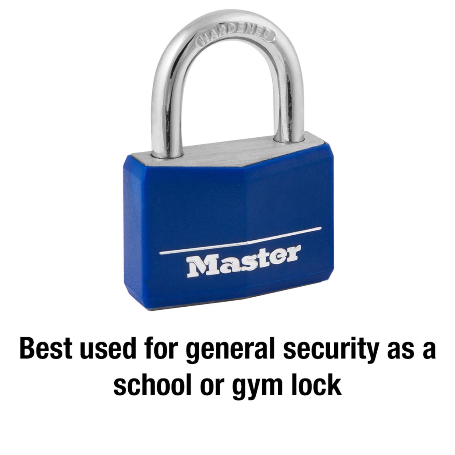 Master Lock 1.5625 in. H X 1-9/16 in. W X 1-9/16 in. L Steel 4-Pin Cylinder Padlock - Jamoozus