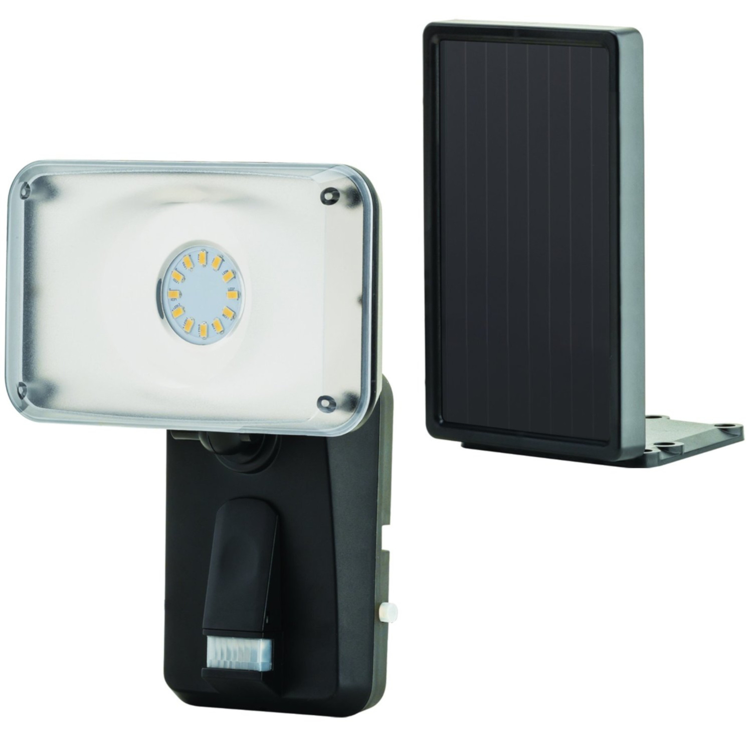 Heath Zenith Motion-Sensing Solar Powered LED Black Security Light - Jamoozus