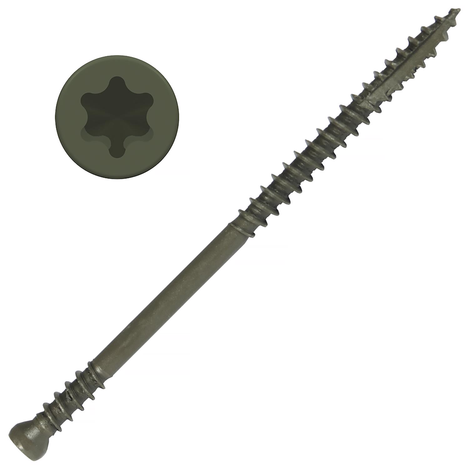 Screw Products PICO No. 8 X 3 in. L Star E-Coat Wood Screws 1 lb 109 pk - Jamoozus