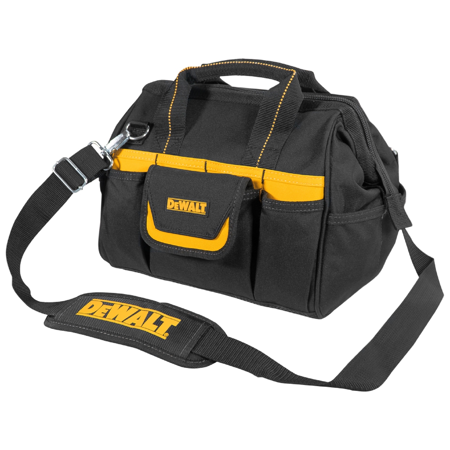 DeWalt 5.25 in. W X 11.75 in. H Polyester Backpack Tool Bag 29 pocket Black/Yellow 1 pc - Jamoozus