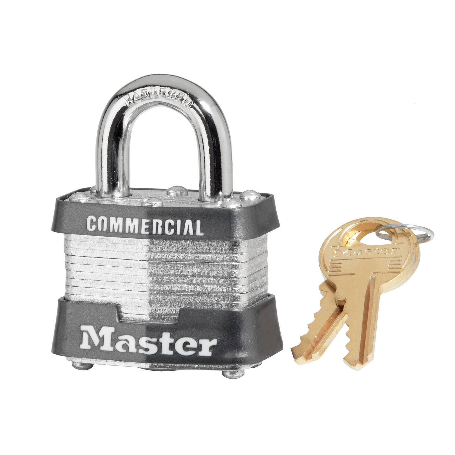 Master Lock 3KA 1-9/16 in. W Laminated Steel 4-Pin Cylinder Padlock Keyed Alike - Jamoozus