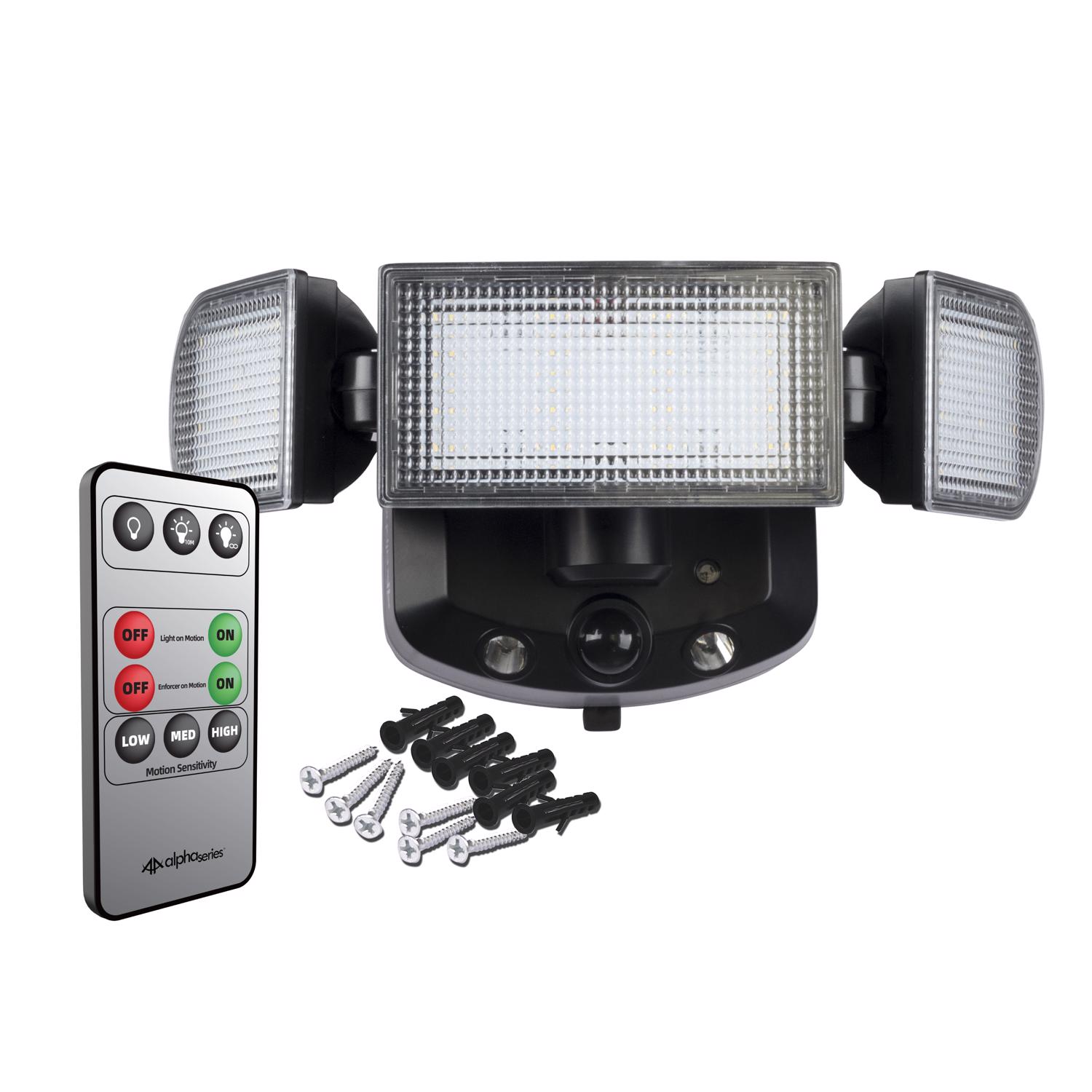 Swann Alpha Motion-Sensing Battery Powered LED Black Security Floodlight - Jamoozus