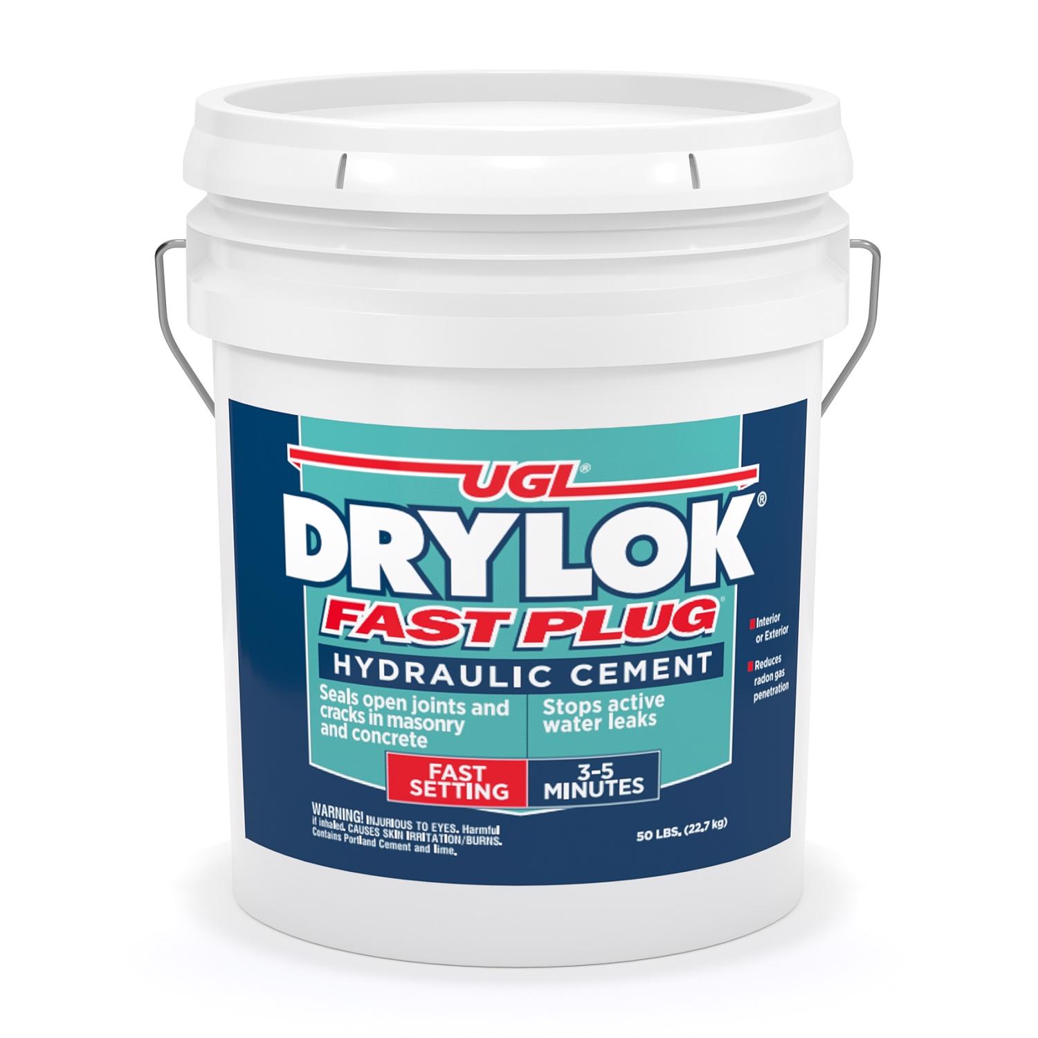 Drylok Fast Plug Hydraulic Cement 50 lb Gray - Jamoozus