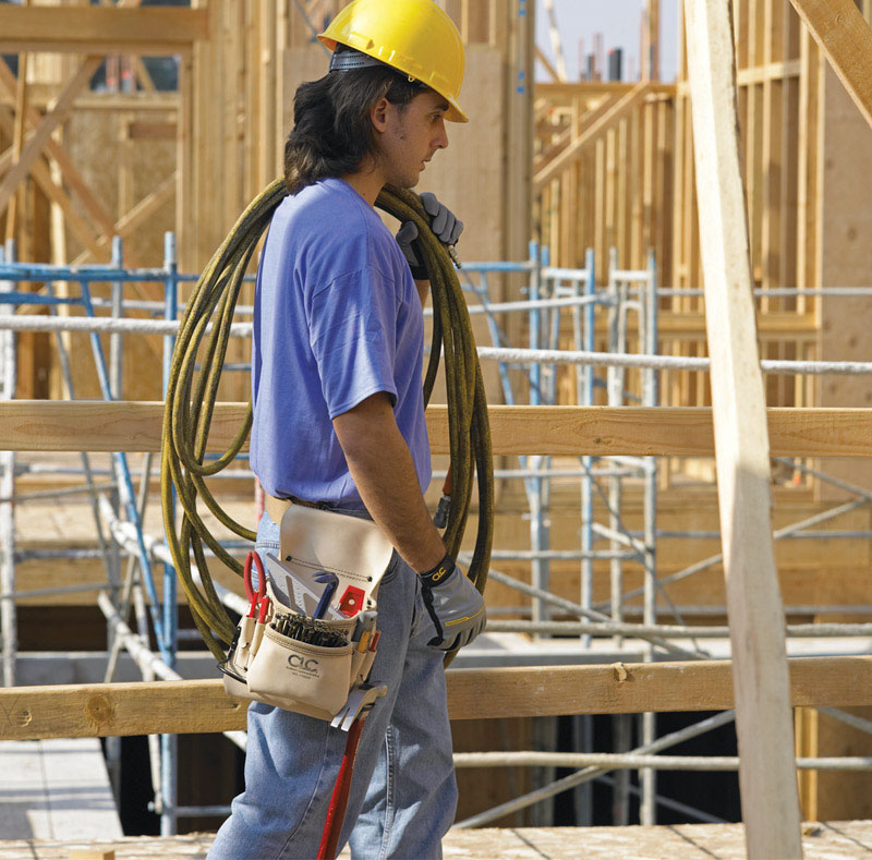 CLC 4.25 in. W X 13.5 in. H Leather Tool Bag 8 pocket Tan 1 pc - Jamoozus