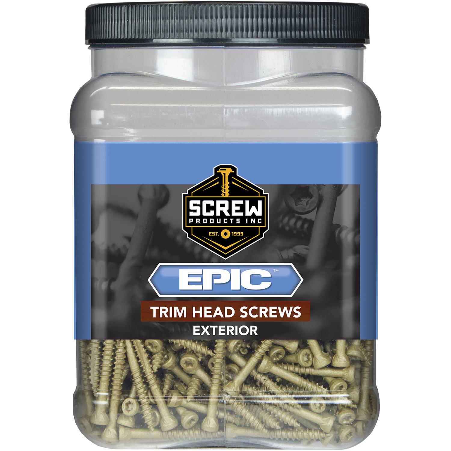 Screw Products EPIC No. 9 X 2.5 in. L Star Coated Trim Screws 5 lb 490 pk - Jamoozus