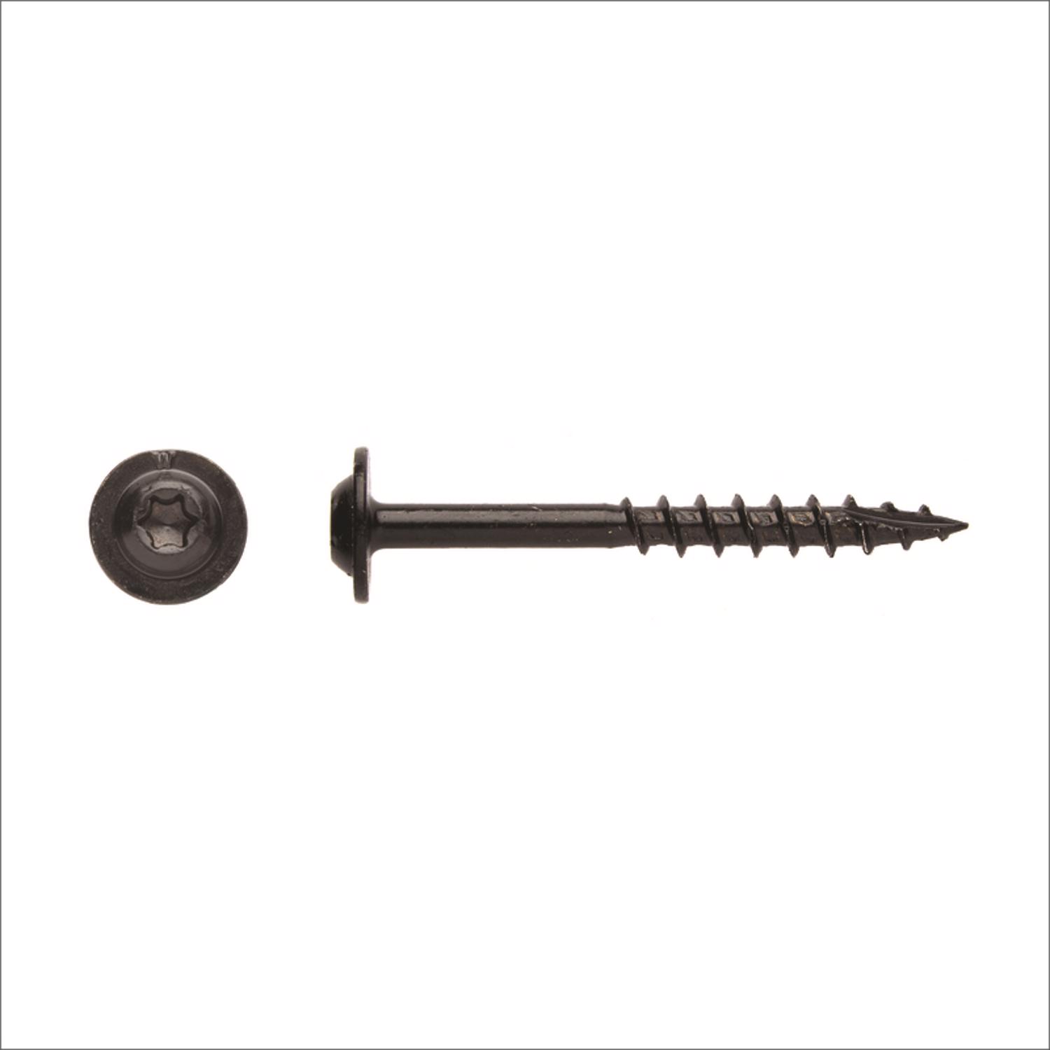Big Timber No. 8 X 1-5/8 in. L Star Black Cabinet Screws 1 lb - Jamoozus