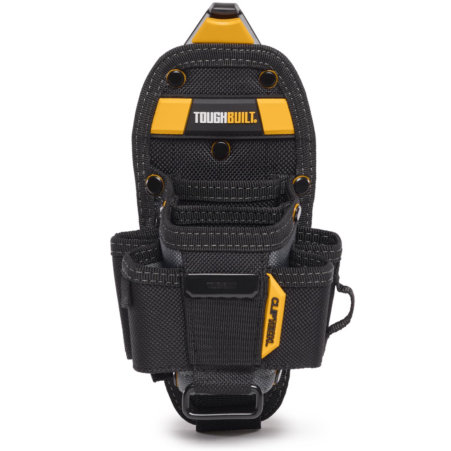 ToughBuilt 5 in. W X 13 in. H Polyester Technician Tool Pouch 7 pocket Black/Gray 1 pc - Jamoozus