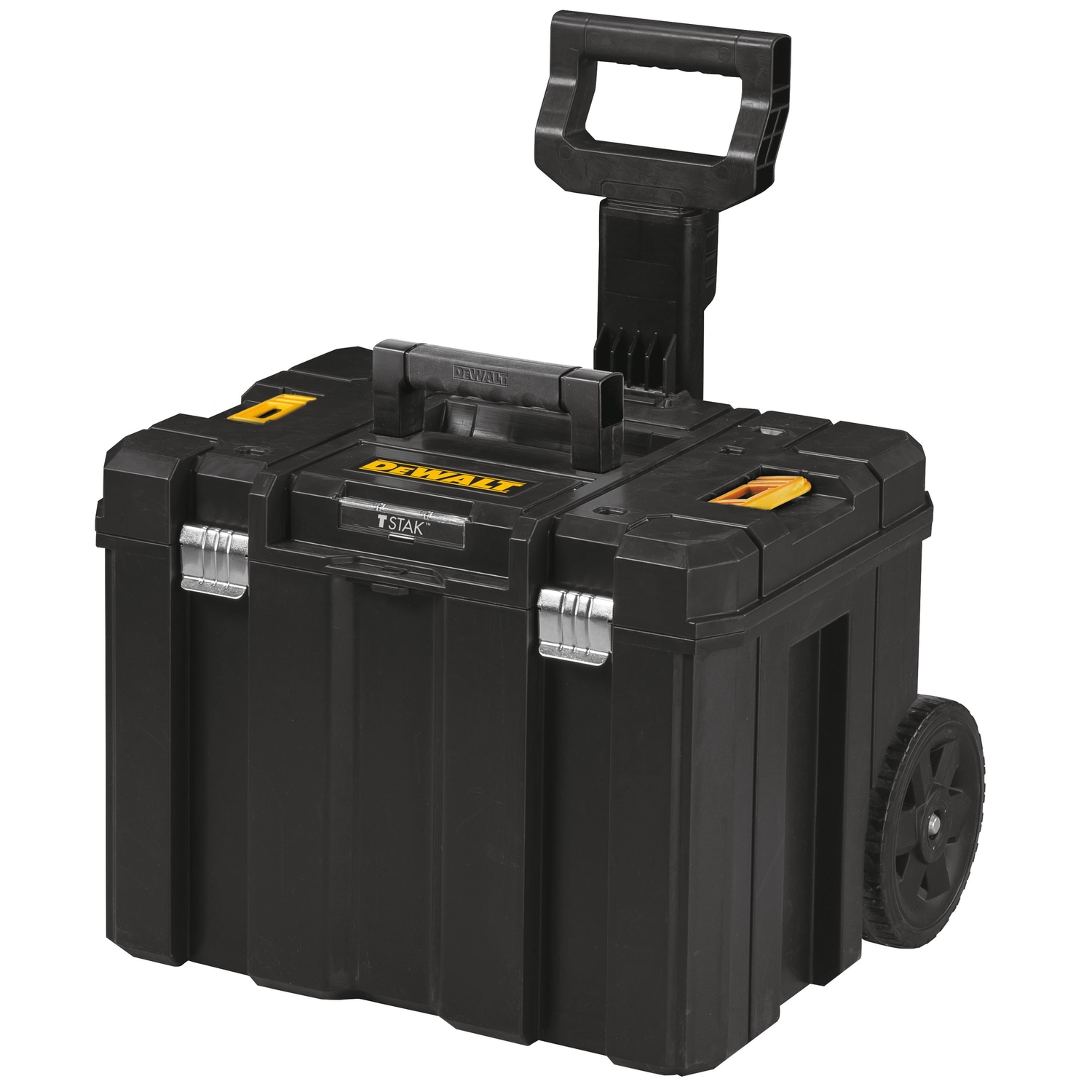 DeWalt TSTAK 20 in. Wheeled Storage Organizer Black/Yellow - Jamoozus