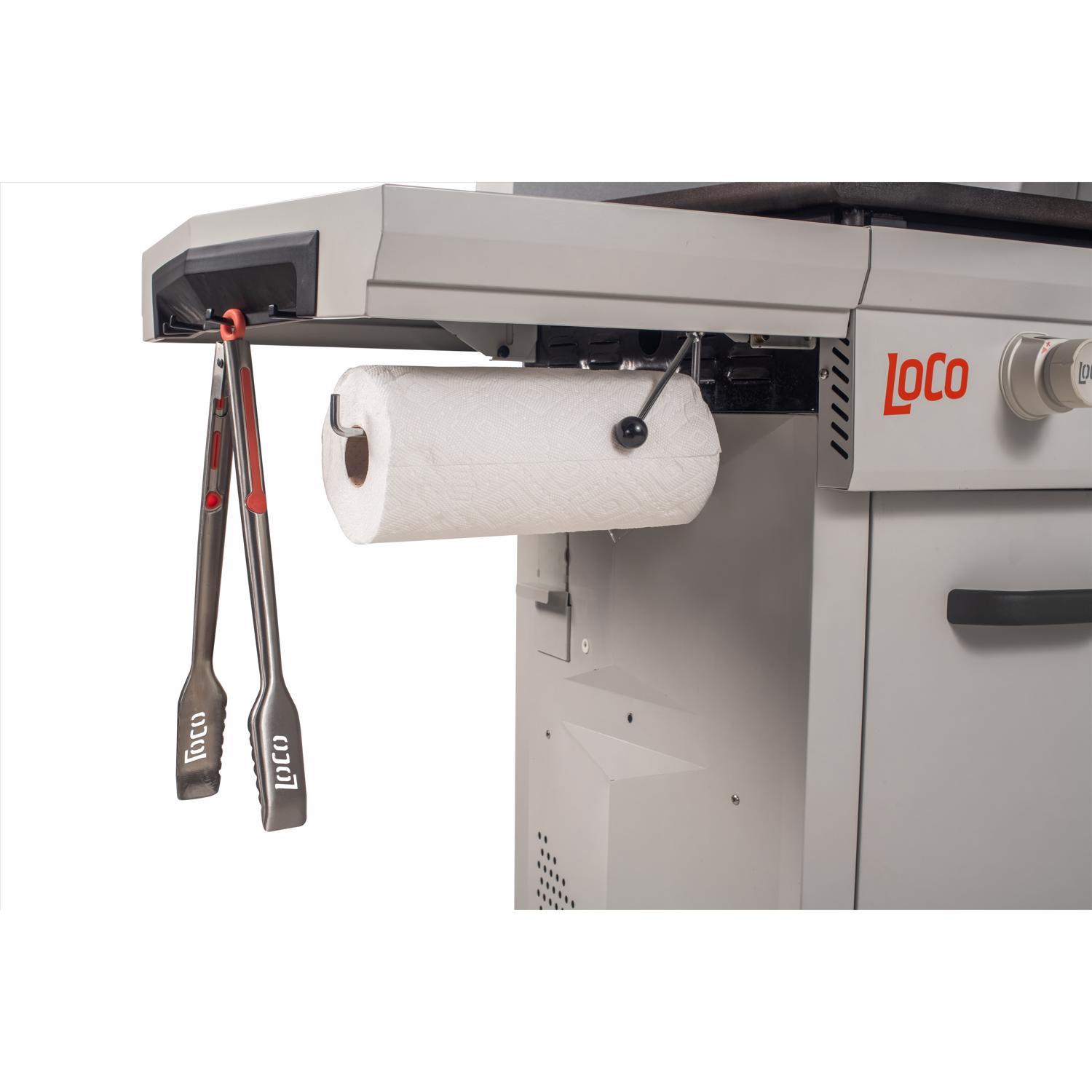 LoCo 2 Burner Liquid Propane Outdoor Griddle with Hood Gray - Jamoozus