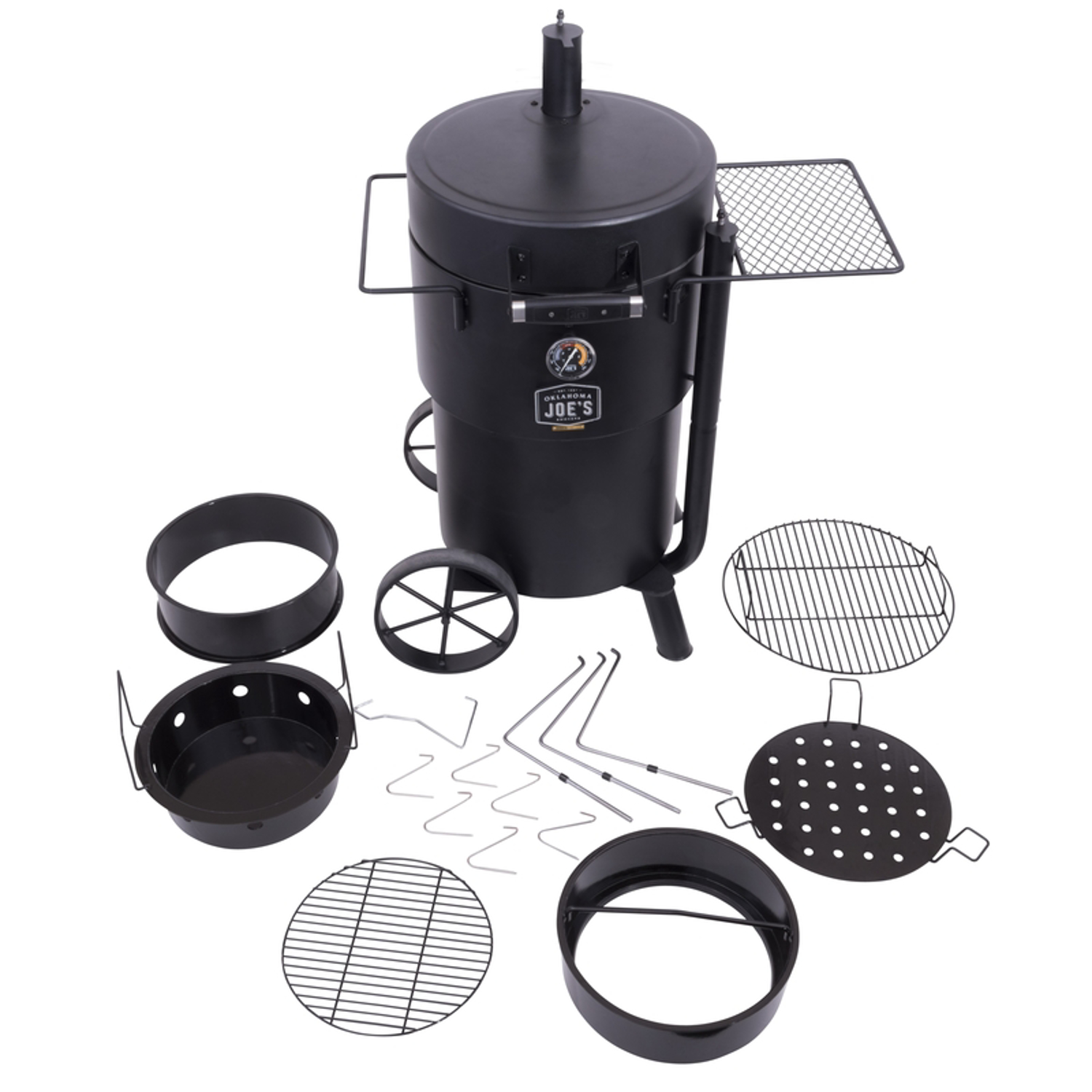 Oklahoma Joe's Bronco Charcoal Drum Smoker Black - Jamoozus