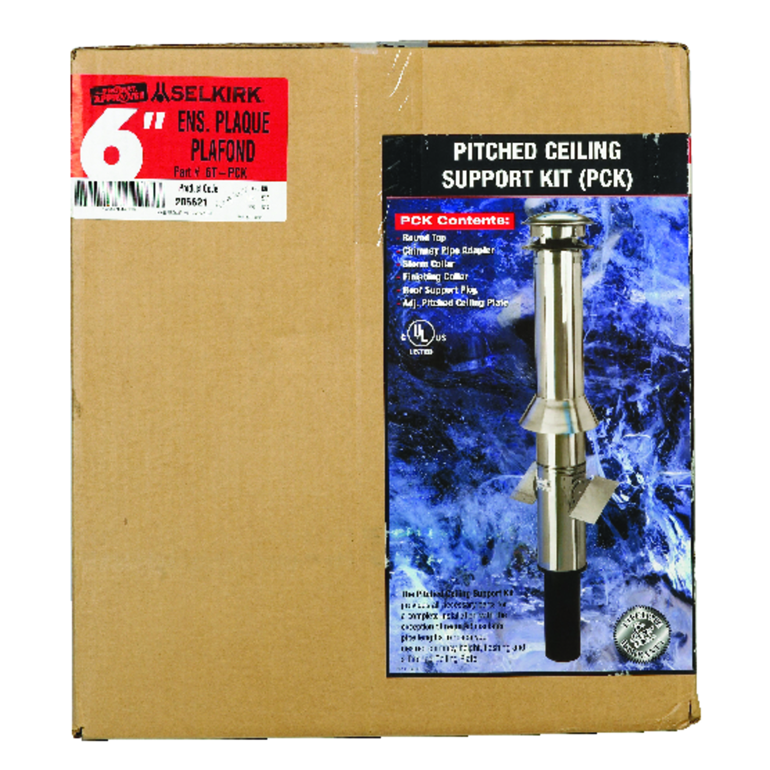 Selkirk 6 in. Stainless Steel Stove Pipe Ceiling Support Kit - Jamoozus