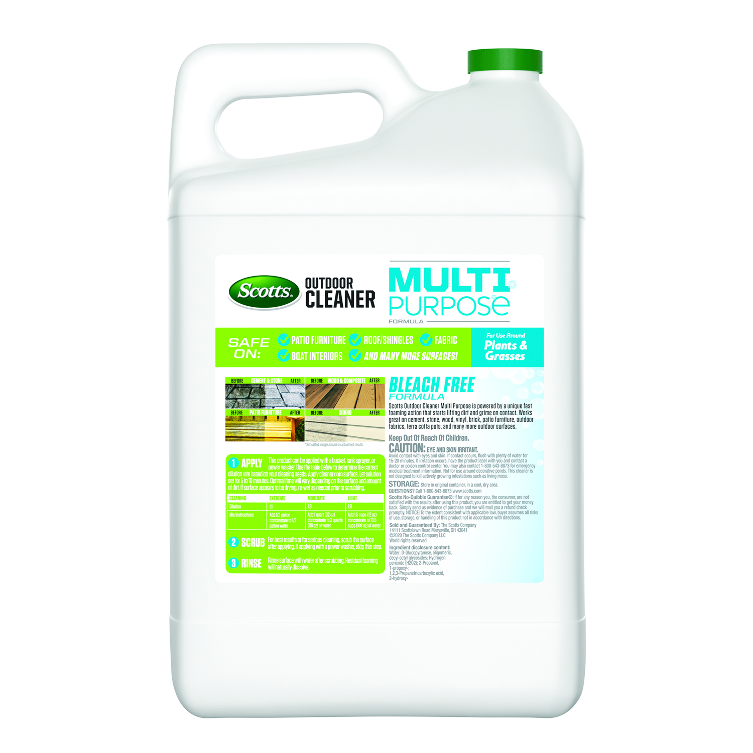 Scotts Outdoor Cleaner Concentrate 2.5 gal Liquid - Jamoozus