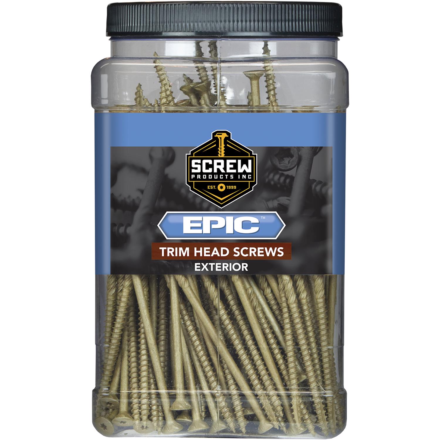 Screw Products EPIC No. 9 X 3 in. L Star Coated Trim Screws 5 lb 410 pk - Jamoozus