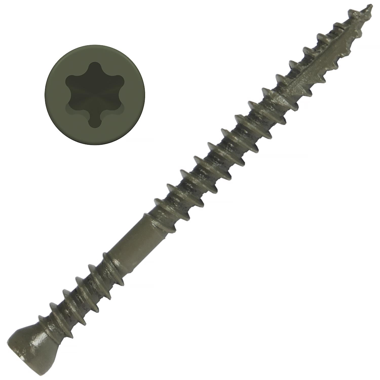 Screw Products PICO No. 8 X 2 in. L Star E-Coat Wood Screws 5 lb 820 pk - Jamoozus