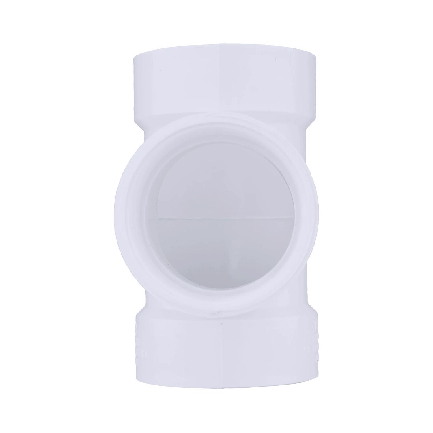 Charlotte Pipe Schedule 40 2 in. Hub X 2 in. D Hub PVC Flush Cleanout Tee 1 pk - Jamoozus