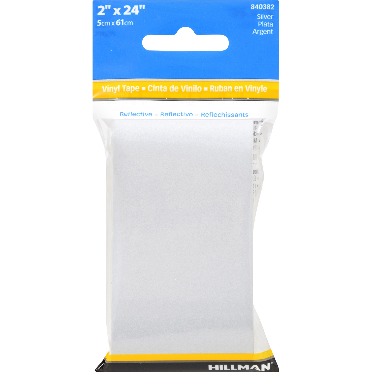 HILLMAN 2 in. W X 24 in. L Silver Reflective Safety Tape 1 pk - Jamoozus