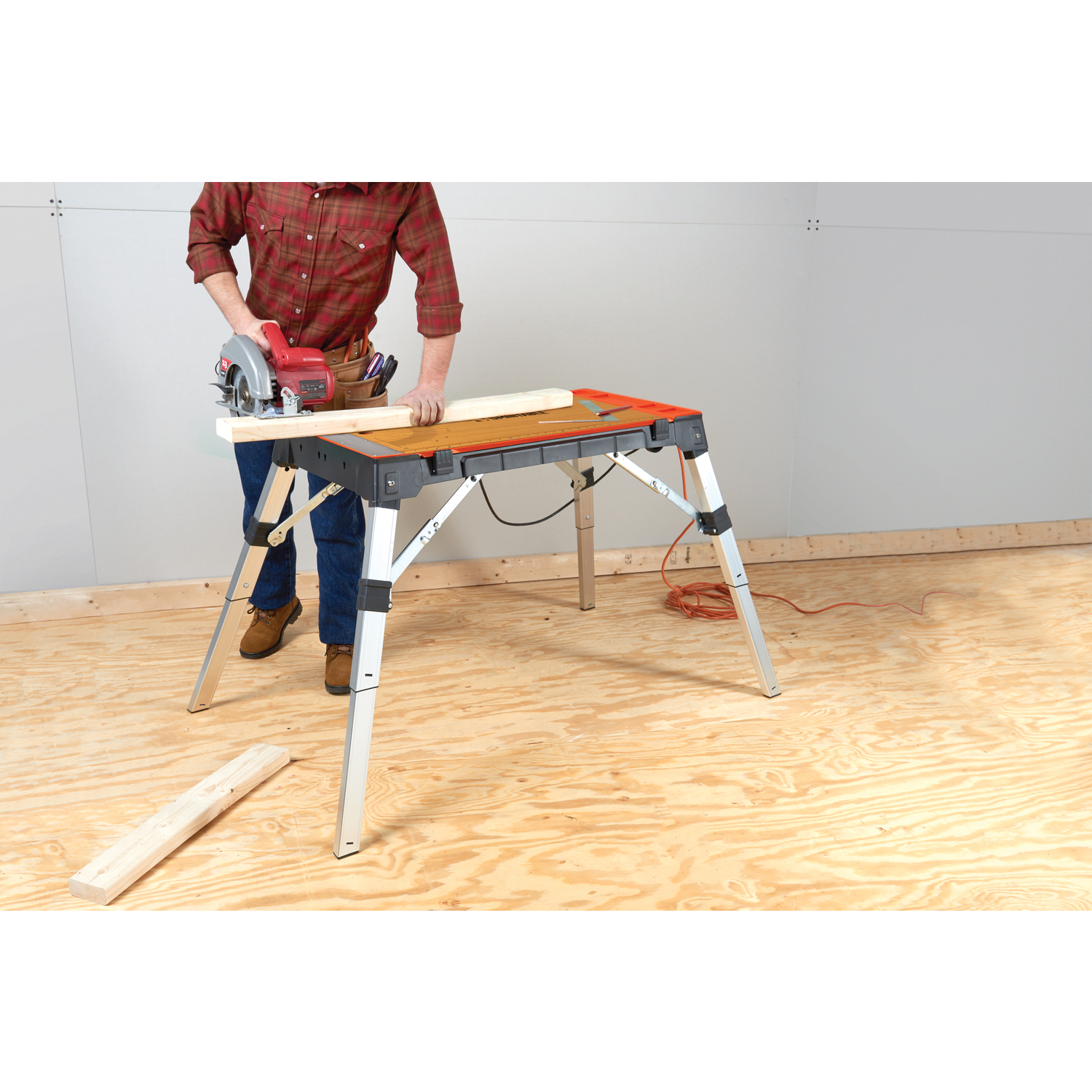 OmniTable 37.5 in. L X 18.2 in. W X 4.2 in. H 4-in-1 Workbench 500 lb. cap. - Jamoozus