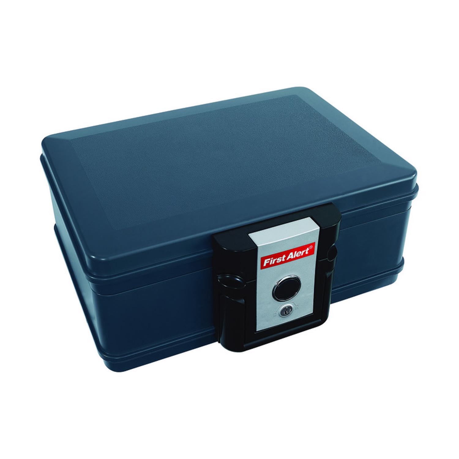 First Alert 0.17 cu ft Key Lock Blue Fireproof Safe - Jamoozus