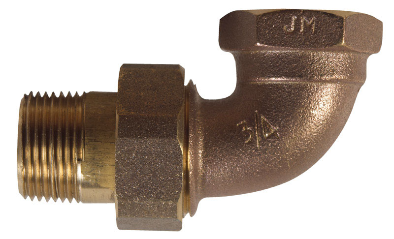 B&K 3/4 in. D X 3/4 in. D Adjustable 90 deg Brass Elbow Nut and Tail Piece - Jamoozus