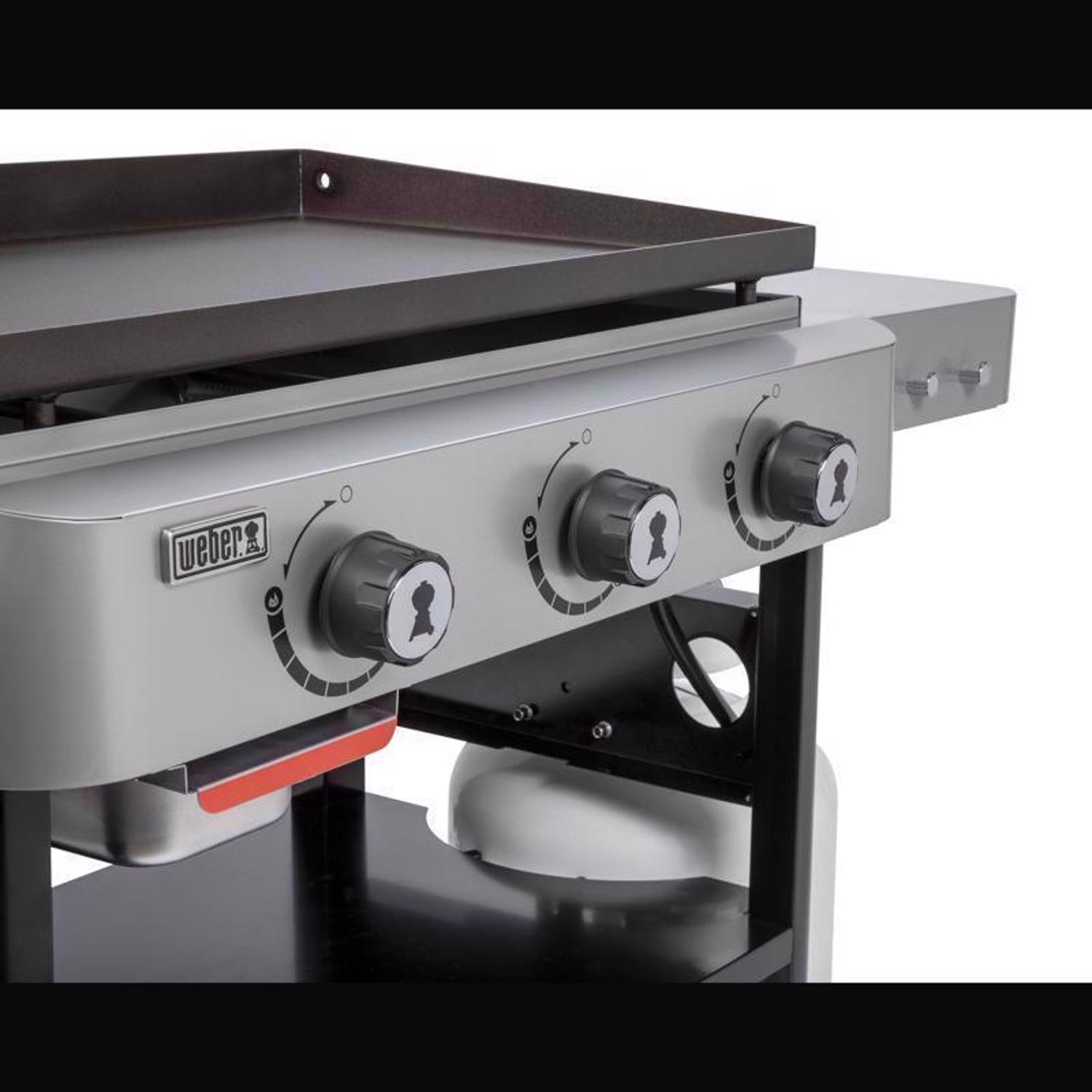 Weber 28in 3 Burner Liquid Propane Outdoor Griddle Black - Jamoozus