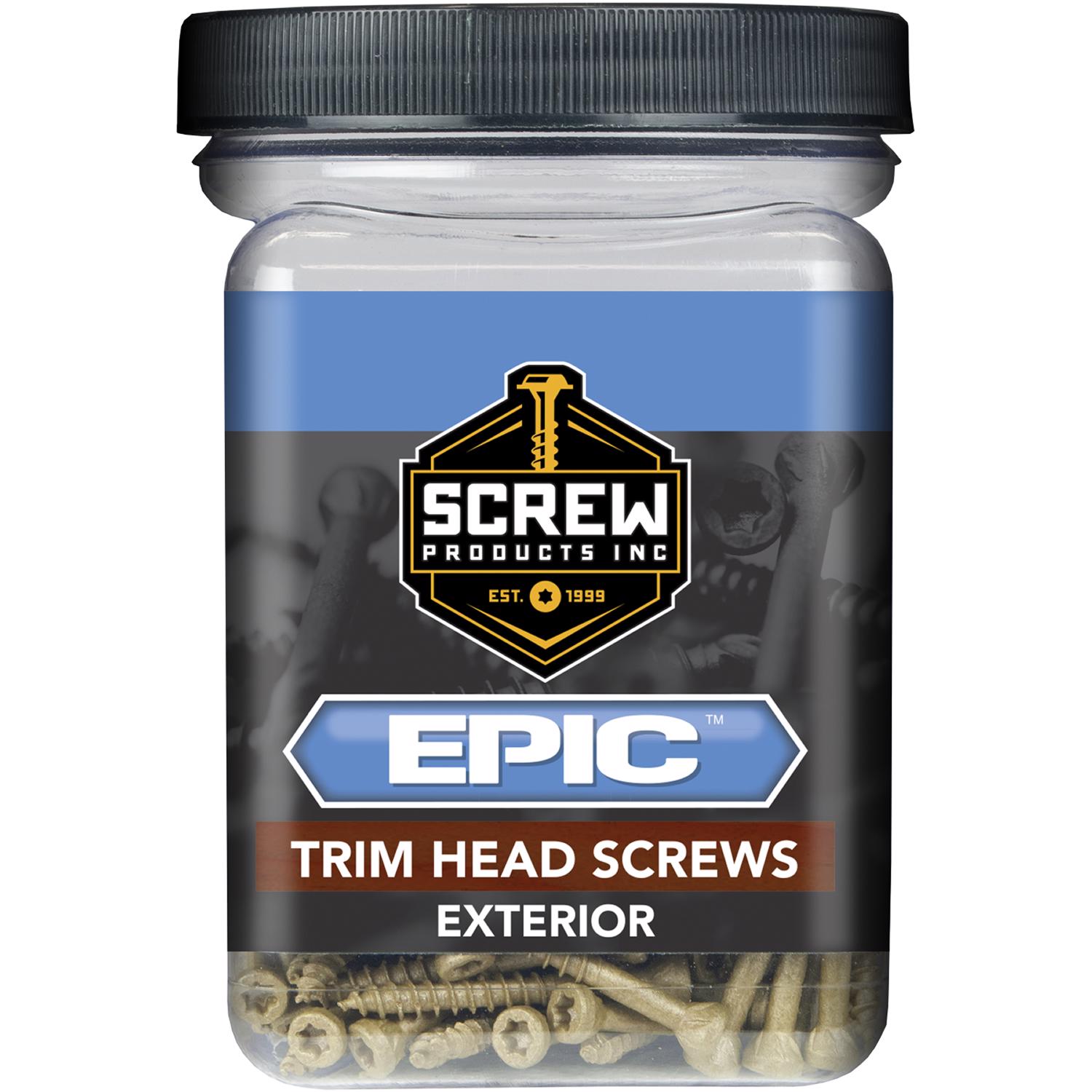 Screw Products EPIC No. 9 X 2.5 in. L Star Coated Trim Screws 1 lb 98 pk - Jamoozus