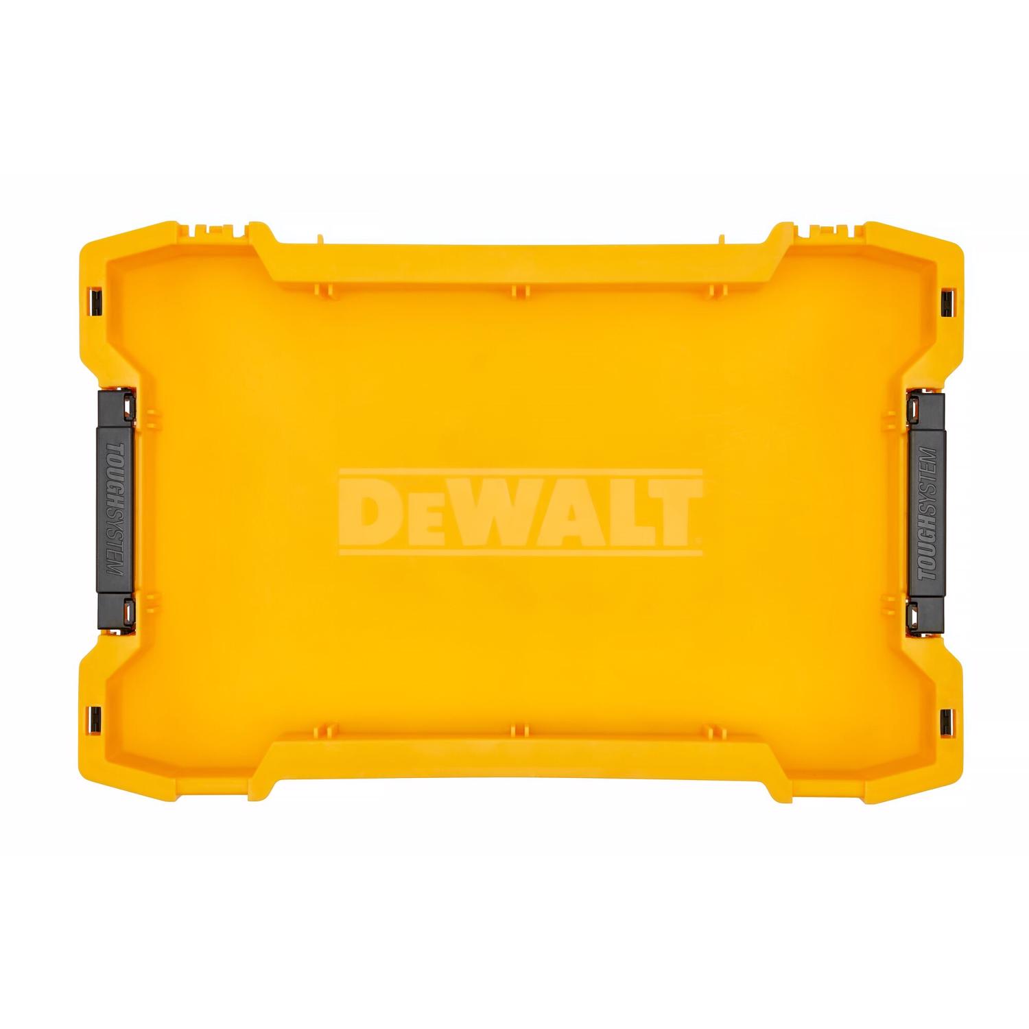 DeWalt 12.05 in. W X 2.36 in. H Shallow Tool Tray Polypropylene 1 compartments Black/Yellow - Jamoozus