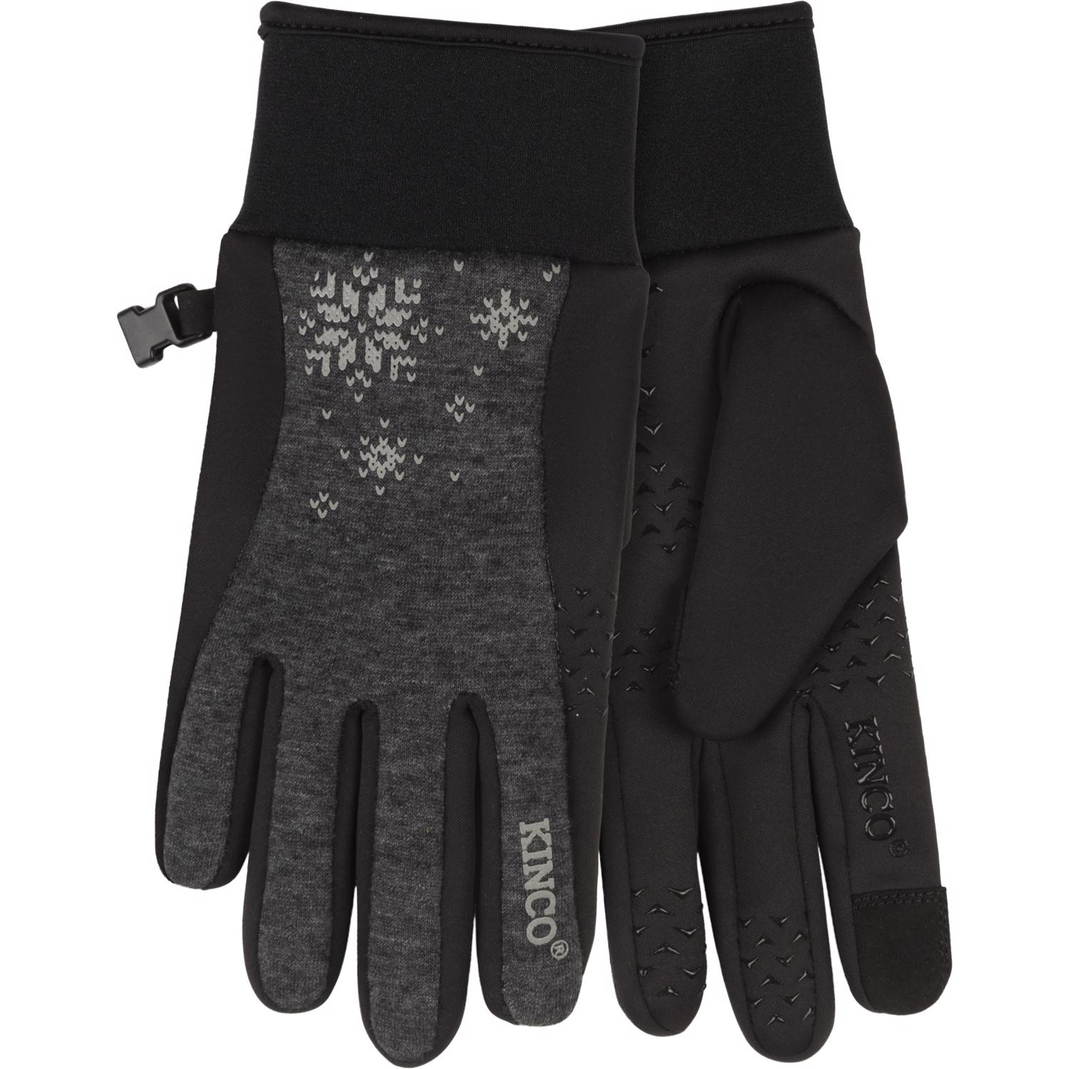 Kinco Women's Outdoor Winter Gloves Black/Gray M 1 pair - Jamoozus
