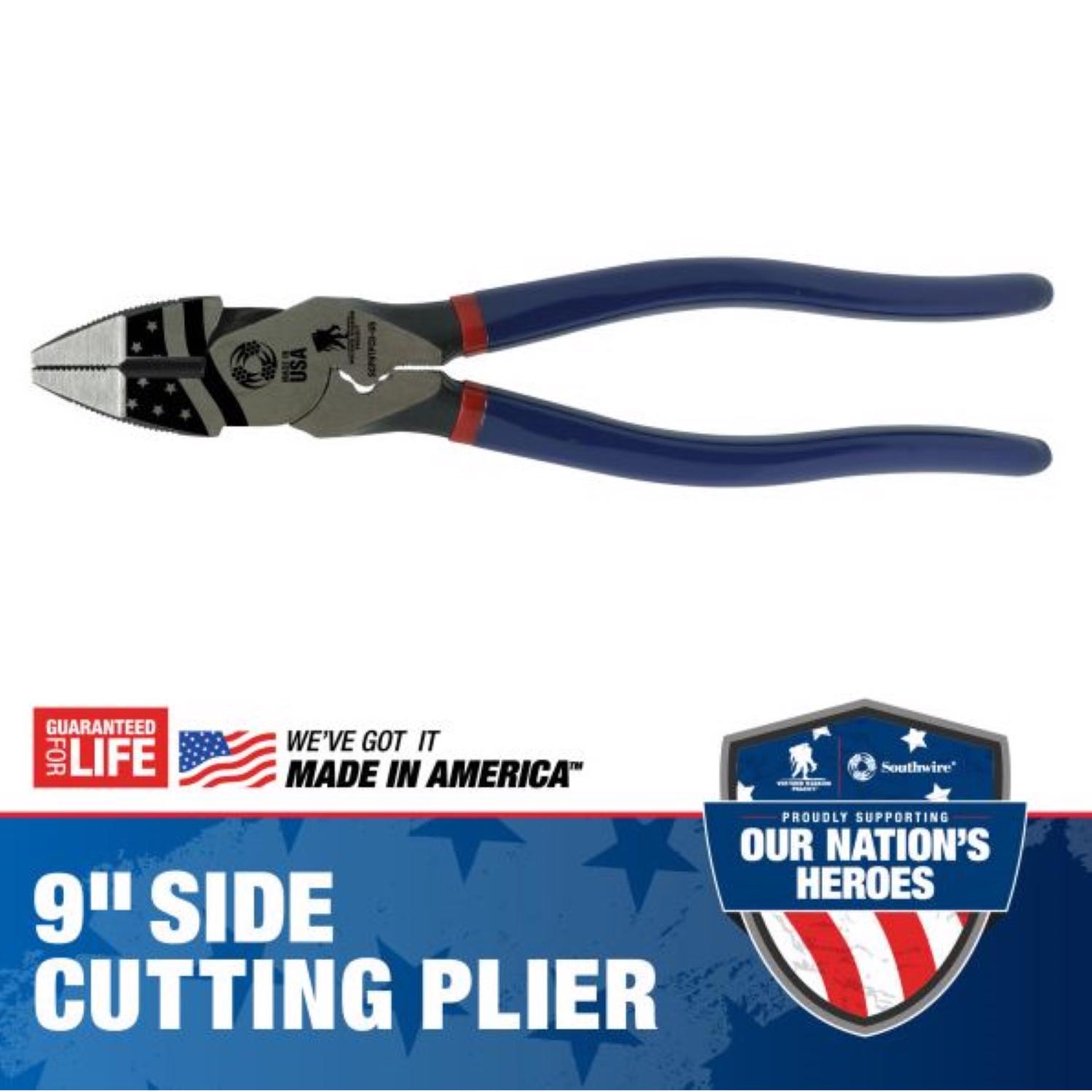 Southwire Wounded Warrior Project 9 in. L High-Leverage Side Cutting Plier - Jamoozus