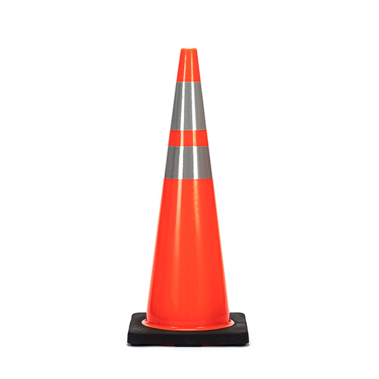 Home Plus 36 in. Triangular Orange Safety Cone 1 pk - Jamoozus