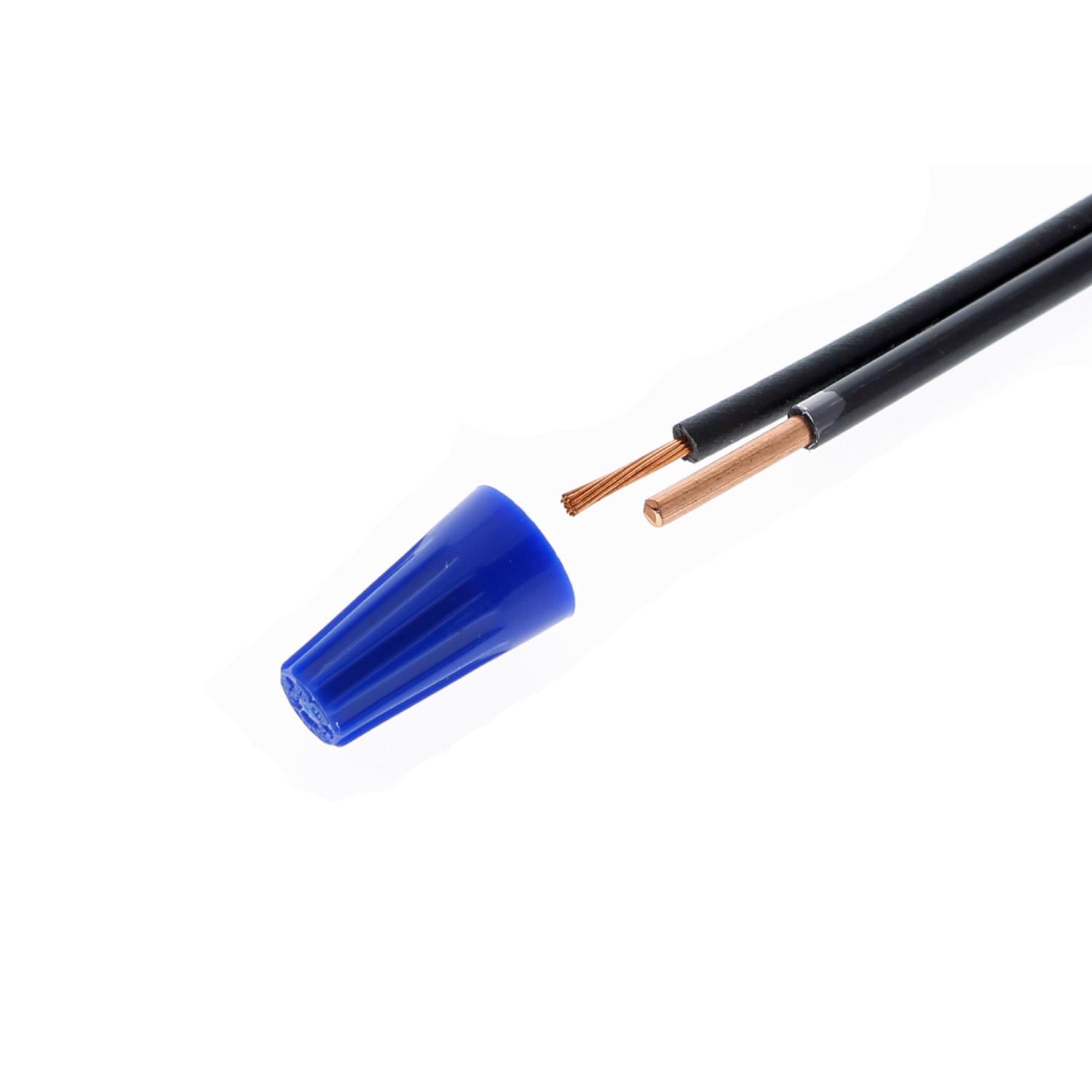 Ideal Insulated Wire Wire Connector Blue 100 pk - Jamoozus