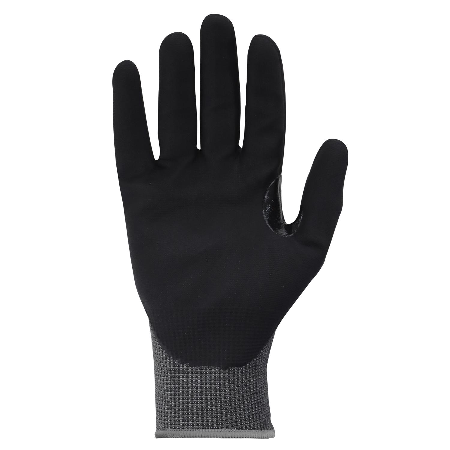 General Electric Unisex Dipped Gloves Black/Gray L 1 pair - Jamoozus