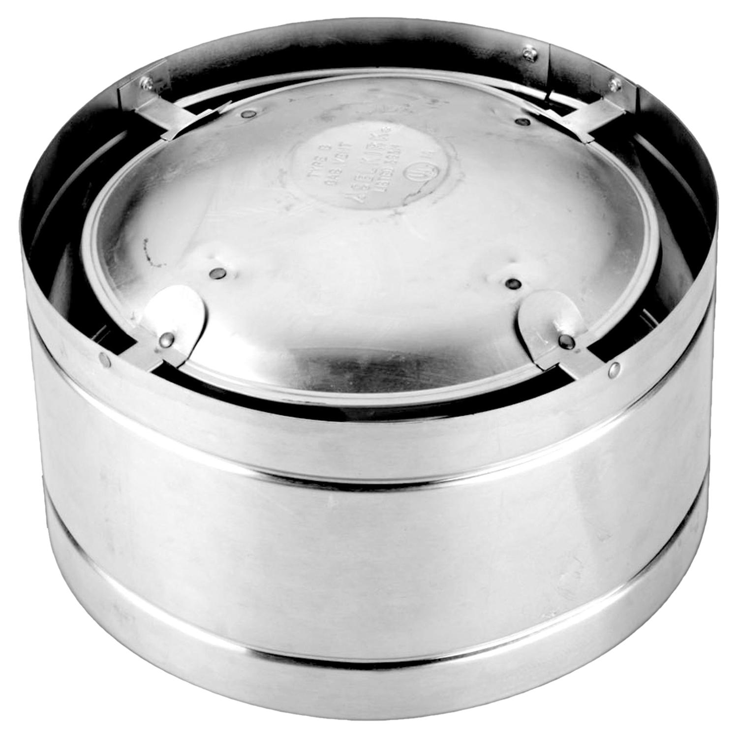 Selkirk 4 in. D X 10 in. L Aluminum/Galvanized Steel Hi-Wind Top - Jamoozus