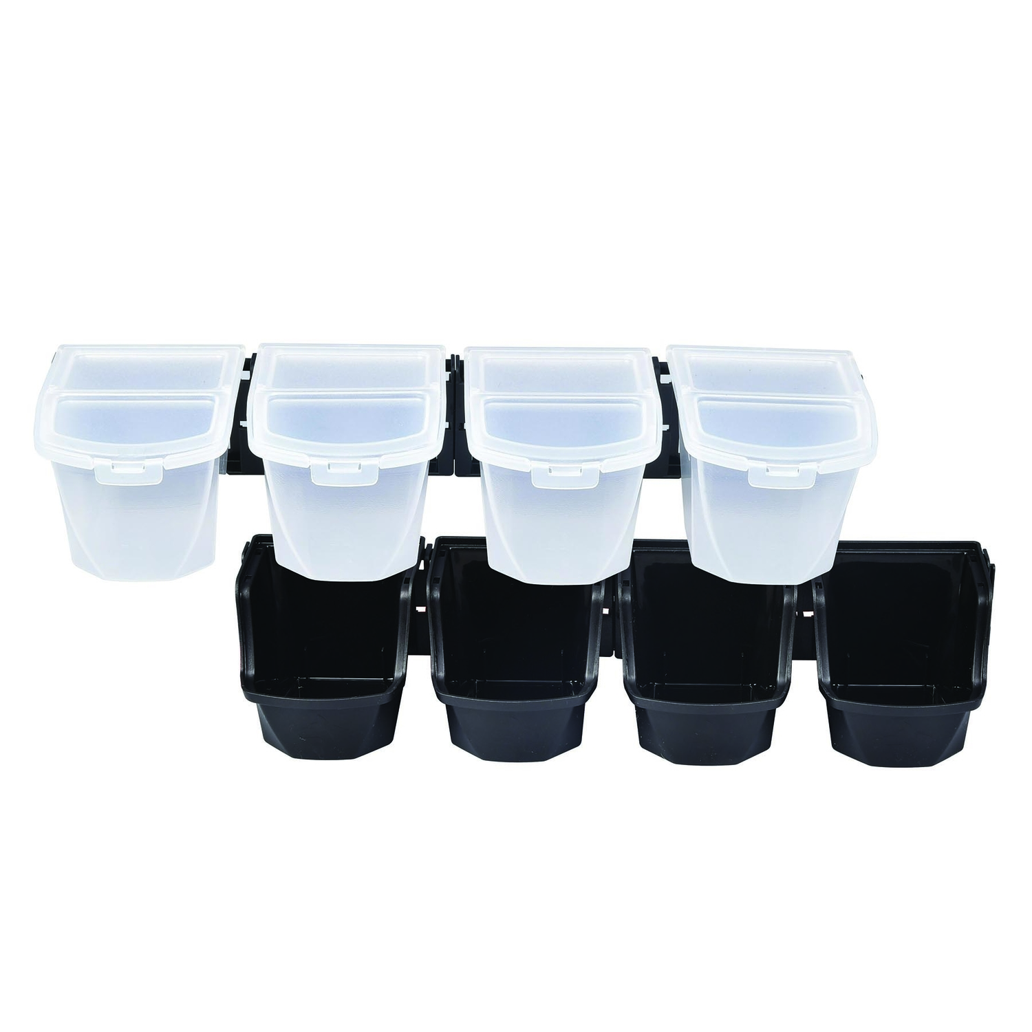 Ace 2 in. W Multi-Mount Tool Storage Bin Set Plastic/Steel Clear - Jamoozus
