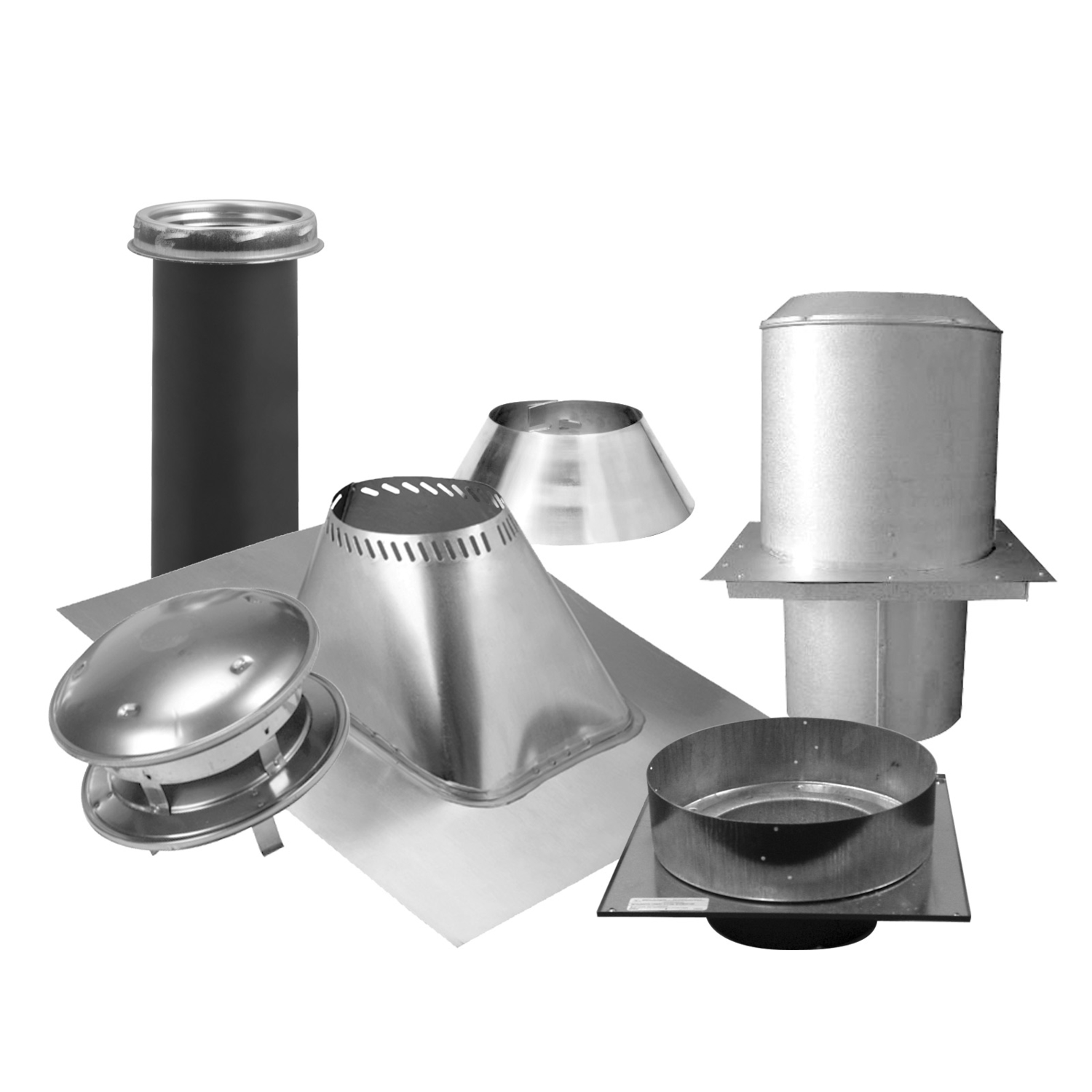 Selkirk 6 in. Stainless Steel Stove Pipe Ceiling Support Kit - Jamoozus