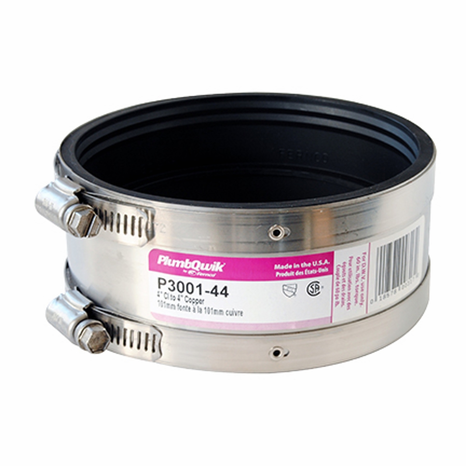 Fernco Schedule 40 4 in. Hub each X 4 in. D Hub PVC Coupling 1 pk - Jamoozus