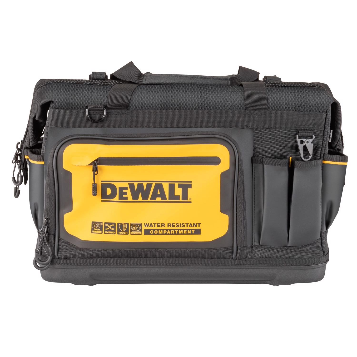 DeWalt Ballistic Nylon All-Purpose Tool Bag 33 pocket Black/Yellow 1 pc - Jamoozus