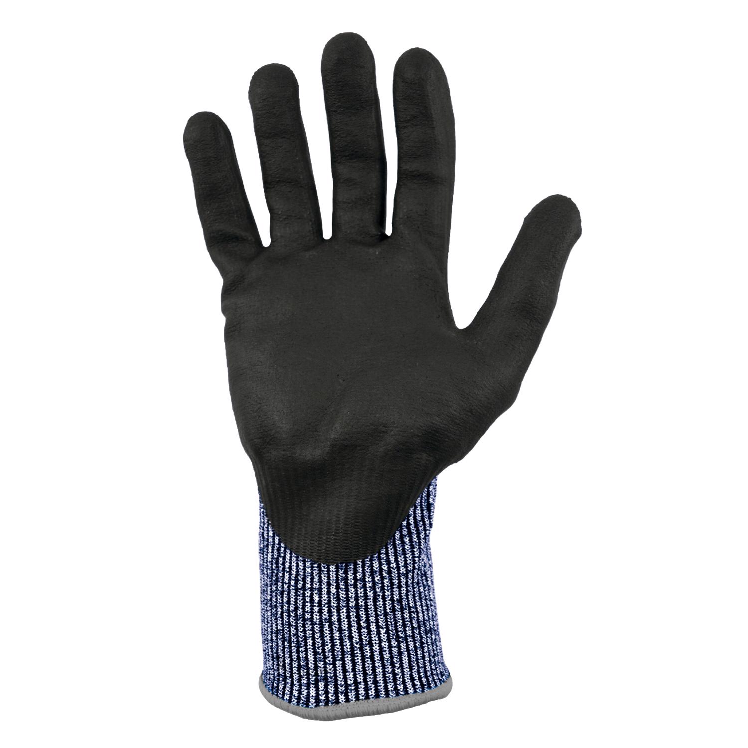 General Electric Unisex Dipped Gloves Black/Blue L 1 pair - Jamoozus