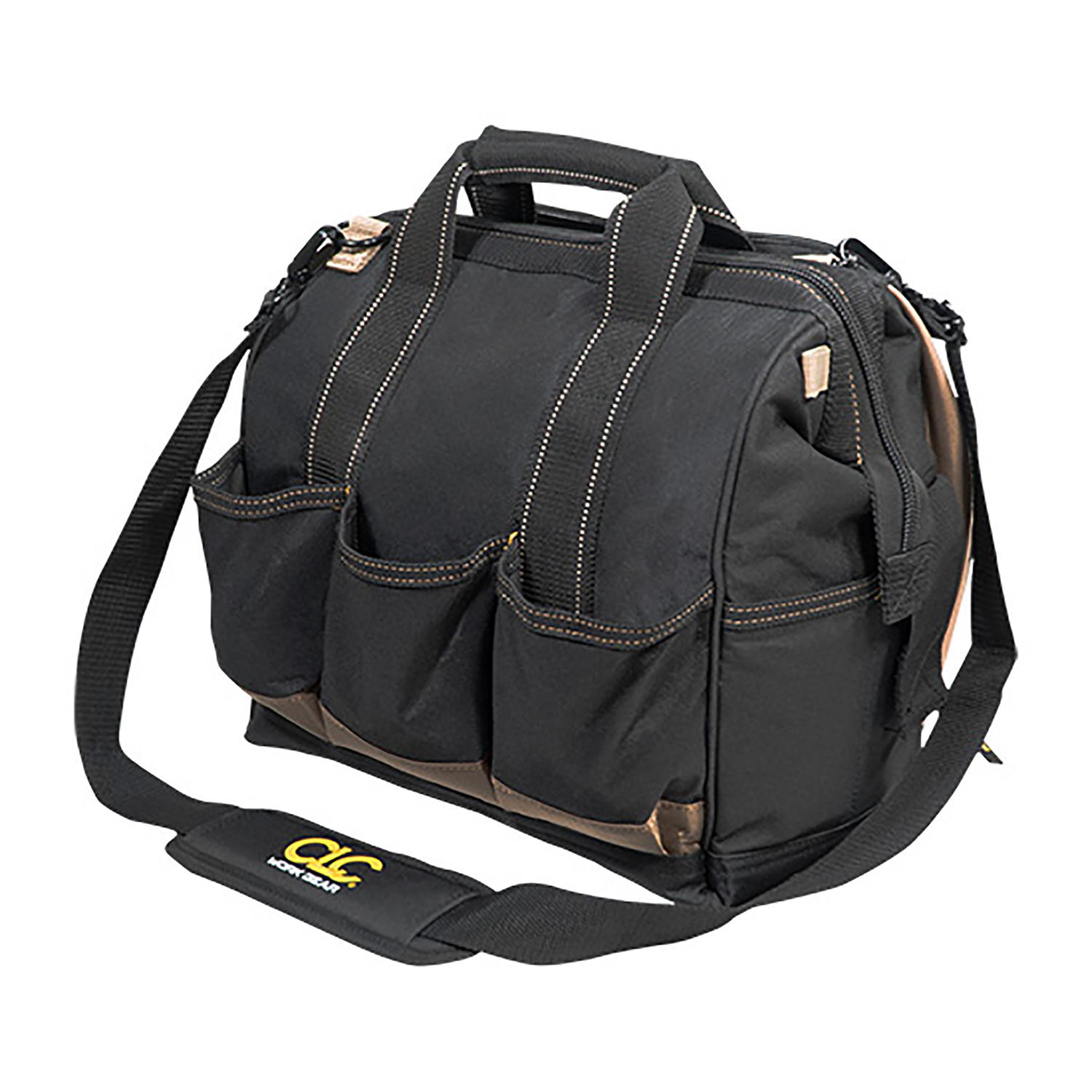 CLC 7 in. W X 13 in. H Polyester Tool Carrier 30 pocket Black/Tan 1 pc - Jamoozus