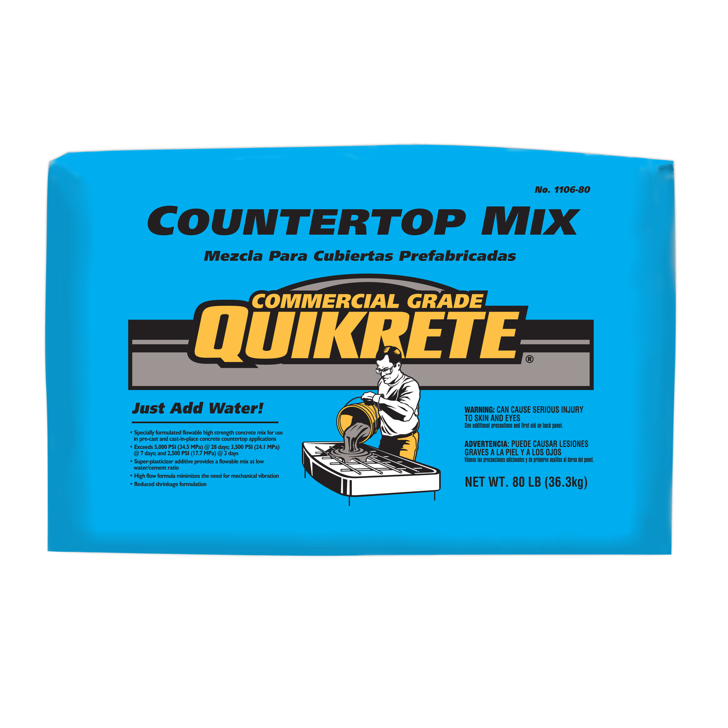 Quikrete Countertop Concrete Mix 80 lb - Jamoozus