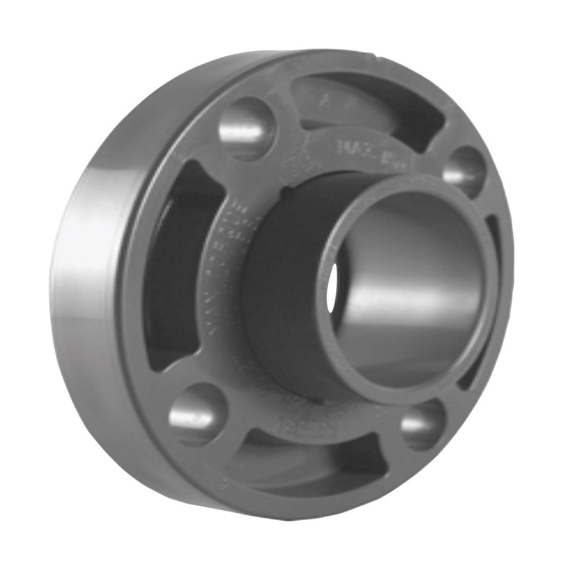 Charlotte Pipe Schedule 80 1-1/2 in. Socket X 1-1/2 in. D Socket PVC Floor Flange 1 pk - Jamoozus