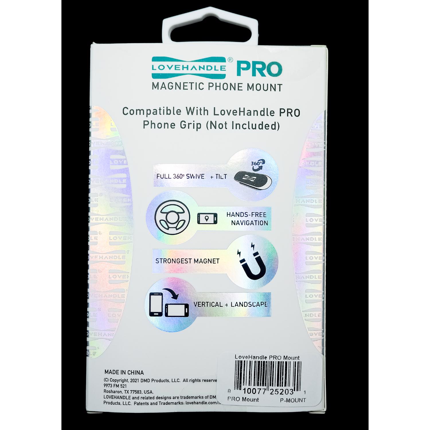 LoveHandle Black/Silver Magnet Cell Phone Car Mount For All Mobile Devices - Jamoozus