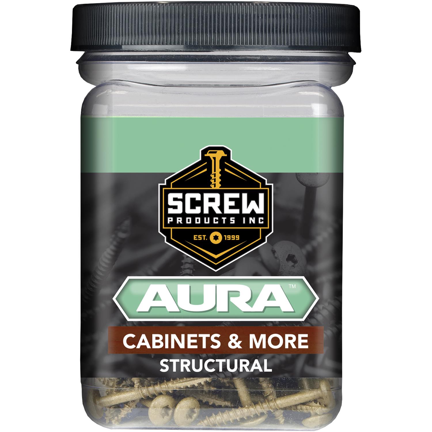 Screw Products AURA No. 8 X 1.25 in. L Star Coated Cabinet Screws 1 lb 187 pk - Jamoozus