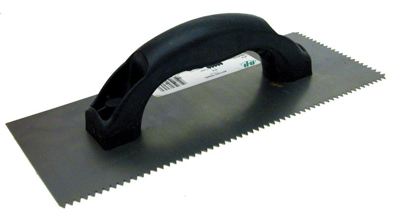 Marshalltown QLT 4 in. W X 9 in. L Steel V Notched Trowel - Jamoozus